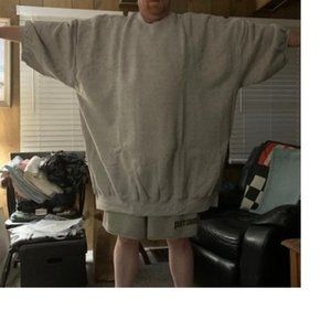 7X BIG GREY SHORT SLEEVE SWEATSHIRT NEW 7XB